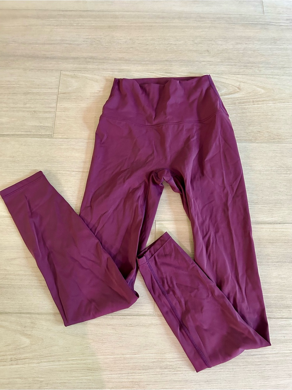 Lululemon Maroon High Rise Ankle Length Leggings